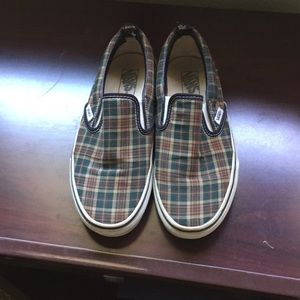 Vans plaid slip on